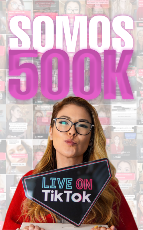 Vem Fazer Direito - Arte agradecimento 500k no Tiktok